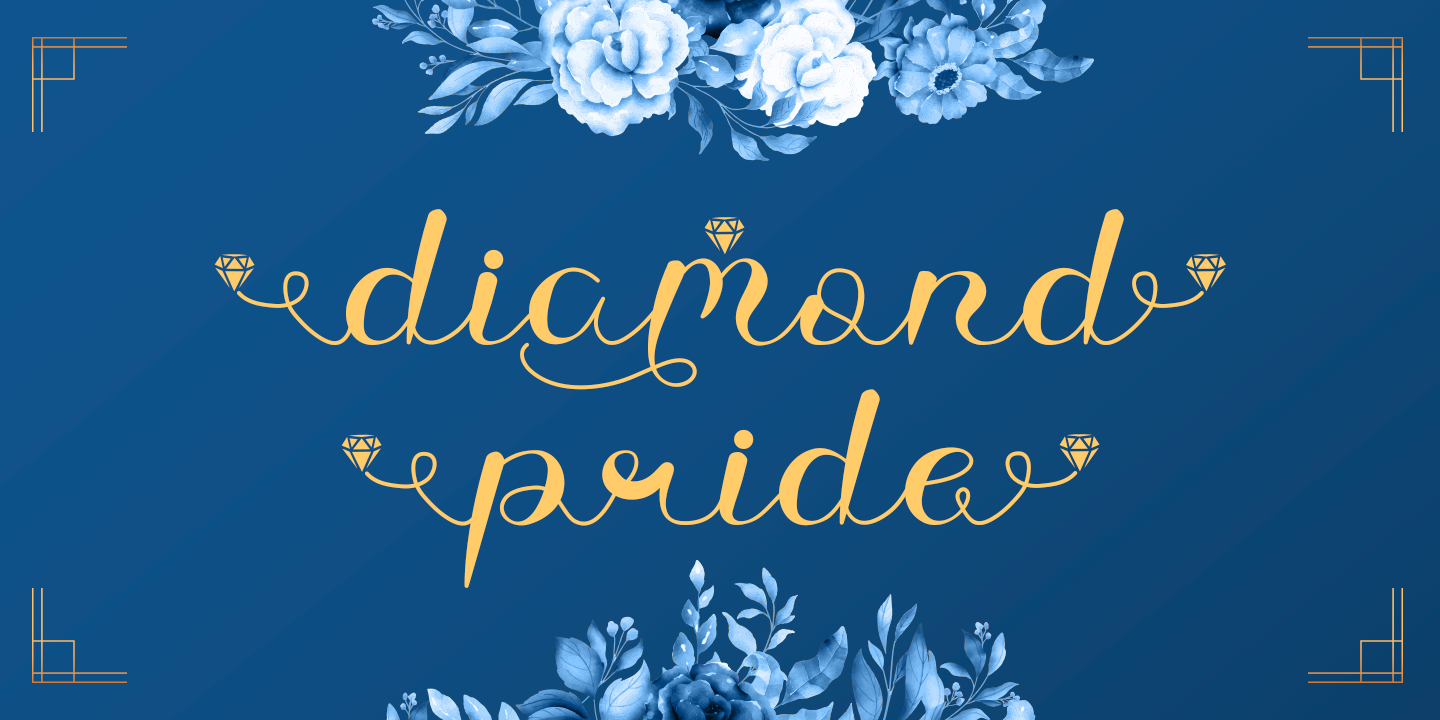 Schriftart Diamond Pride